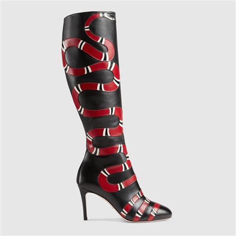 gucci suede knee boots|Gucci boots snake bottom.